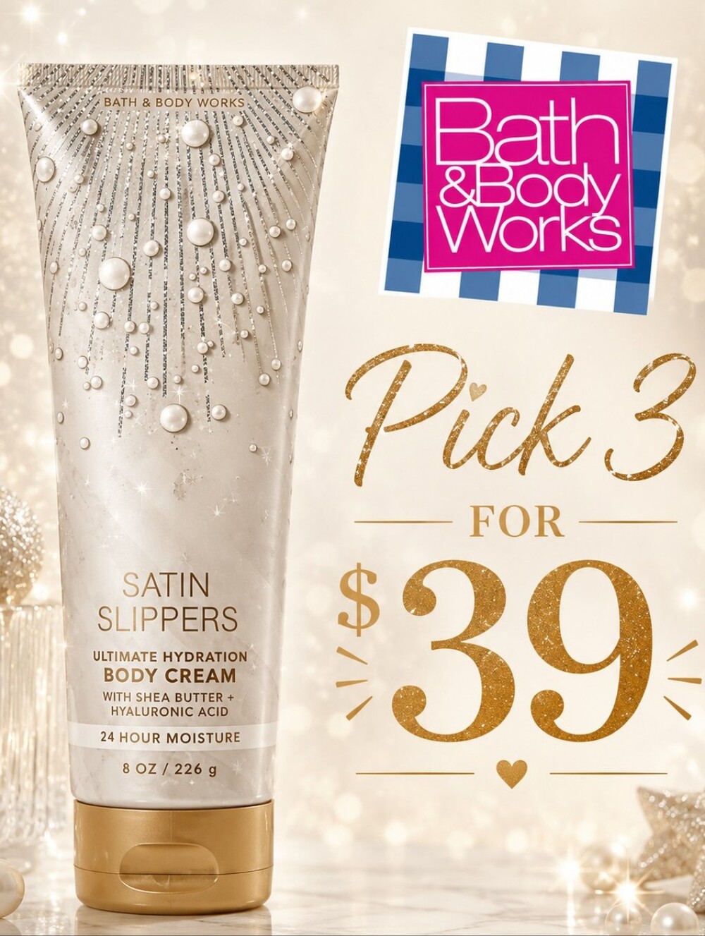 Satin Slippers Body Cream from Bath & Body Works
